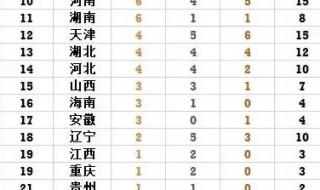 十三届全运会河南奖牌榜 2021全运会奖牌榜河南省